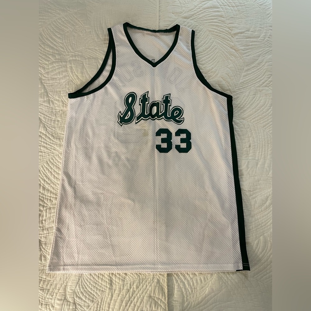 Authentic Michigan State #33 Magic Johnson jersey